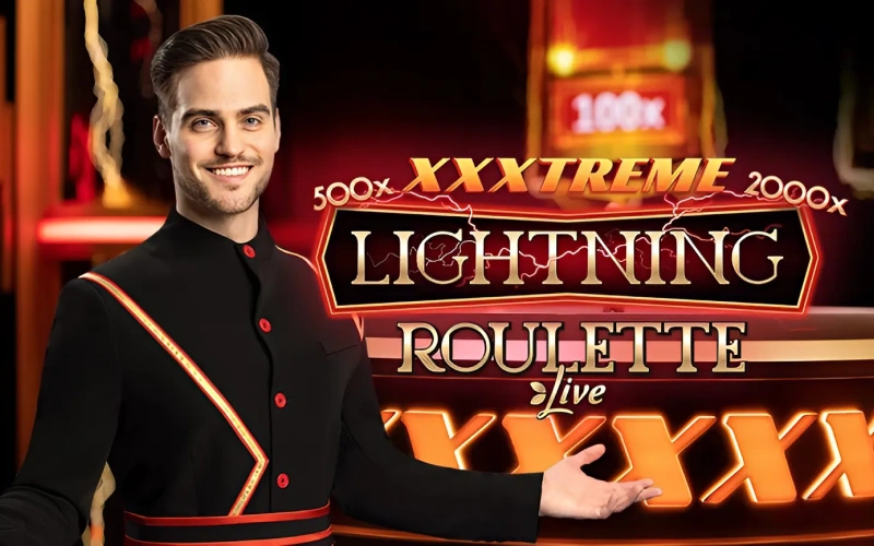 Gire la XXXtreme Lightning Roulette en vivo al instante en el sitio de juegos de 1win.
