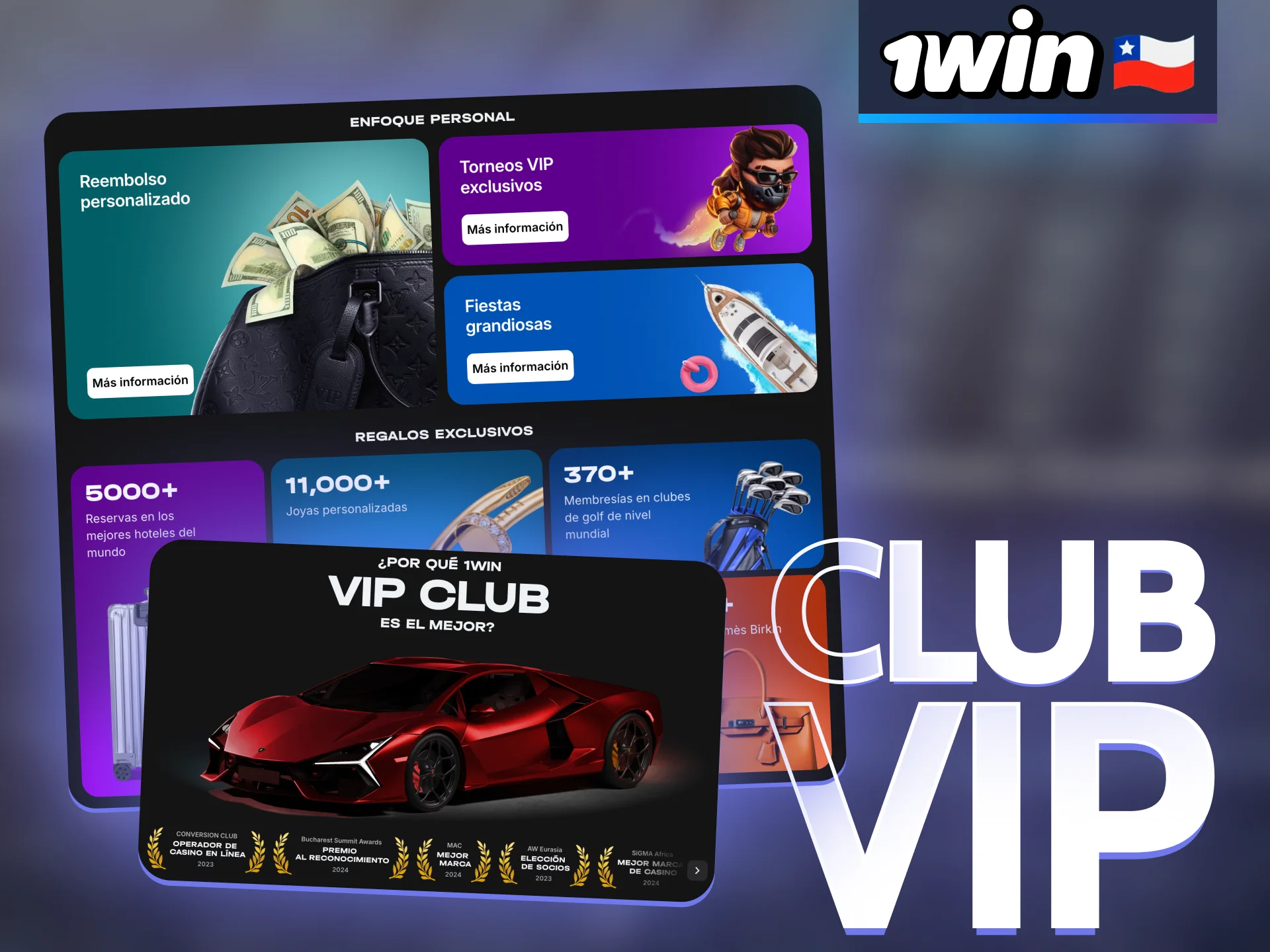 El programa de fidelización de 1win ofrece buenos bonos a los usuarios de Chile.