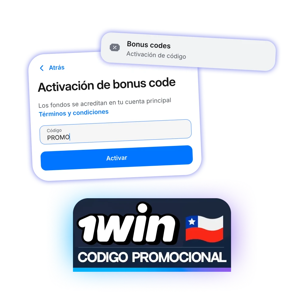 1win ofrece un código promocional especial a los residentes de Chile.