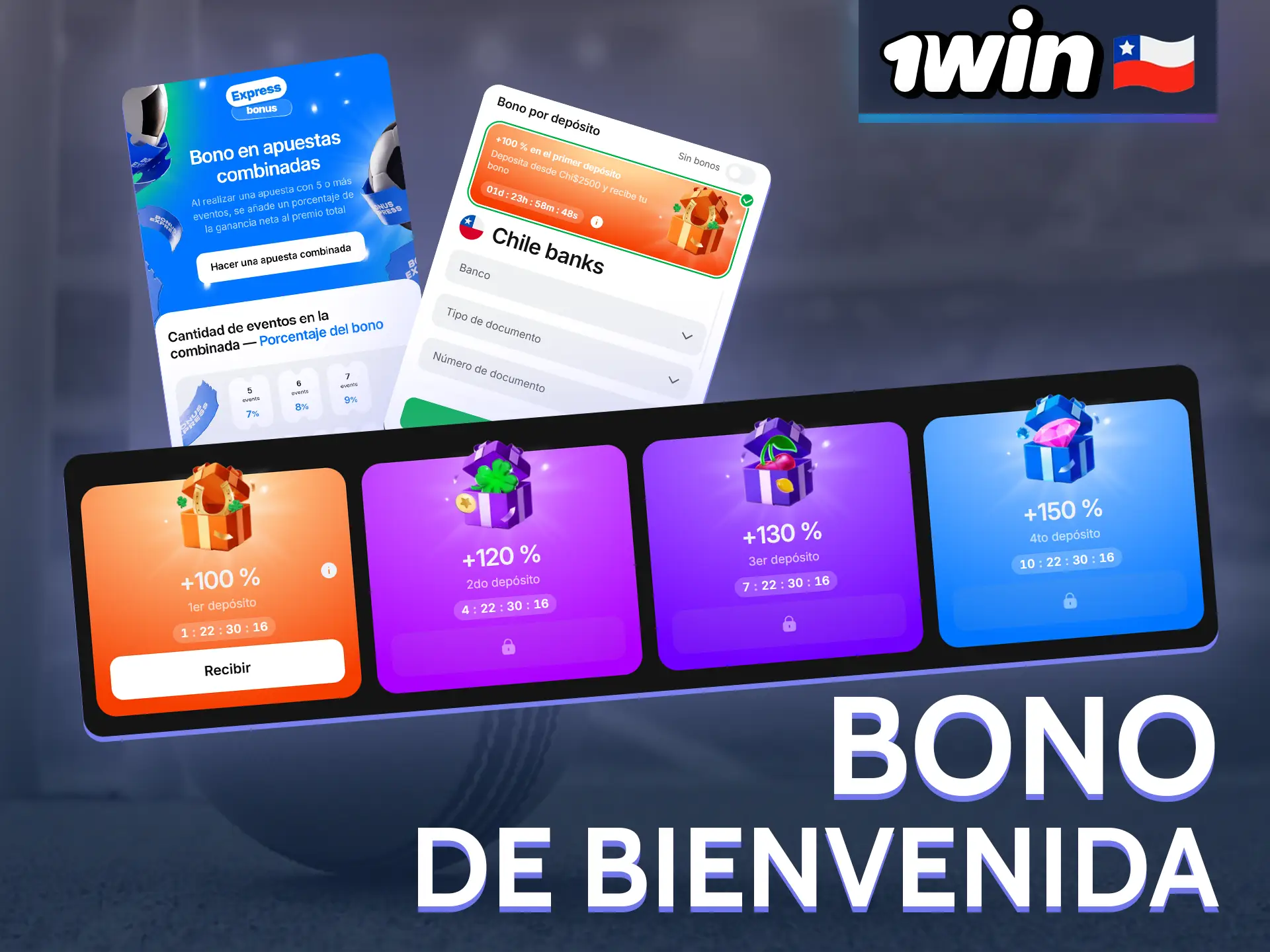 Utilice las ofertas de bonificación de 1win en Chile.