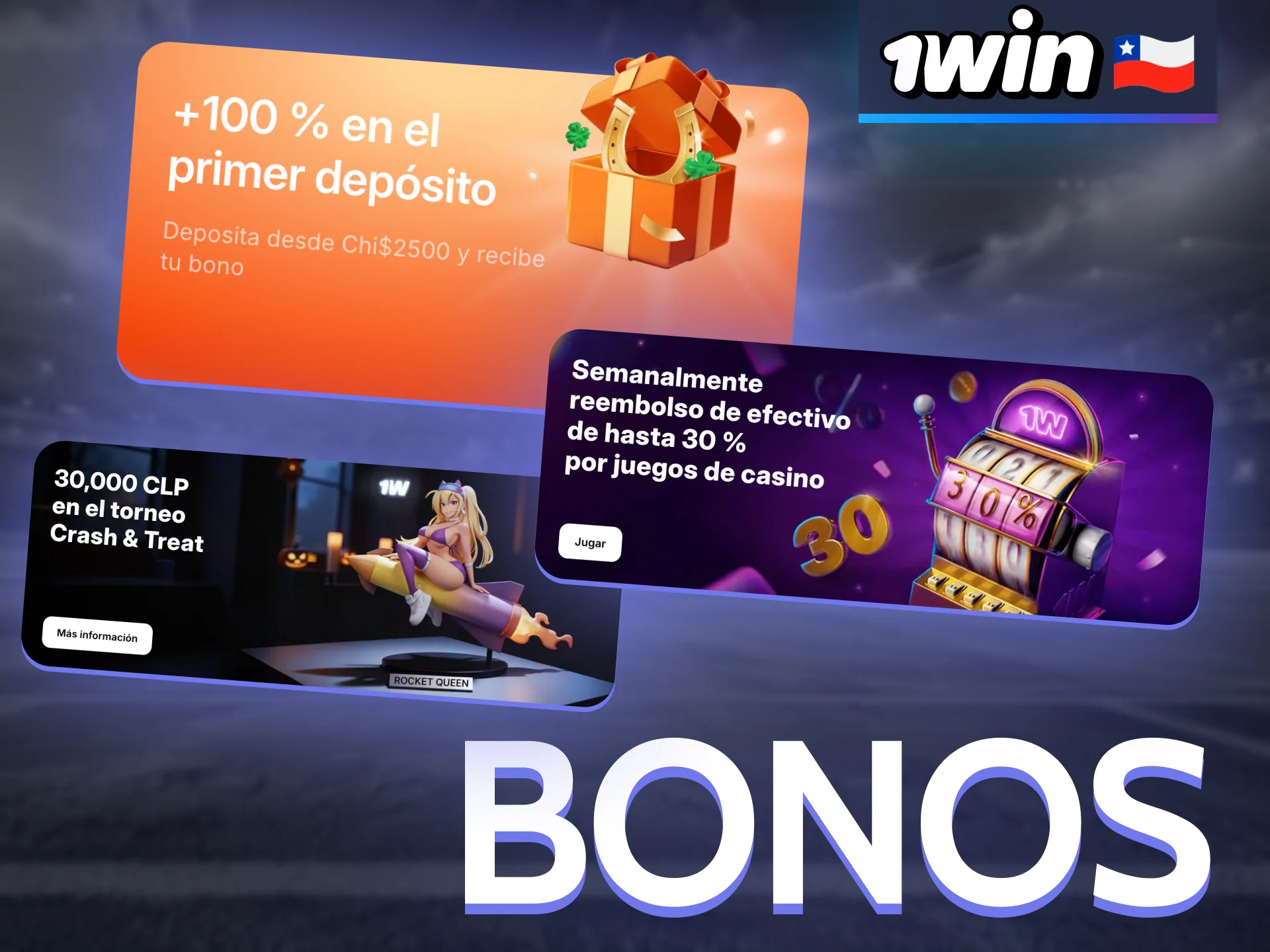 Cada usuario del juego Aviator recibirá un bono de bienvenida por su primer depósito en 1win.