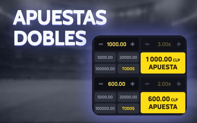 Juega en 1win con apuestas dobles y prueba diferentes estrategias.